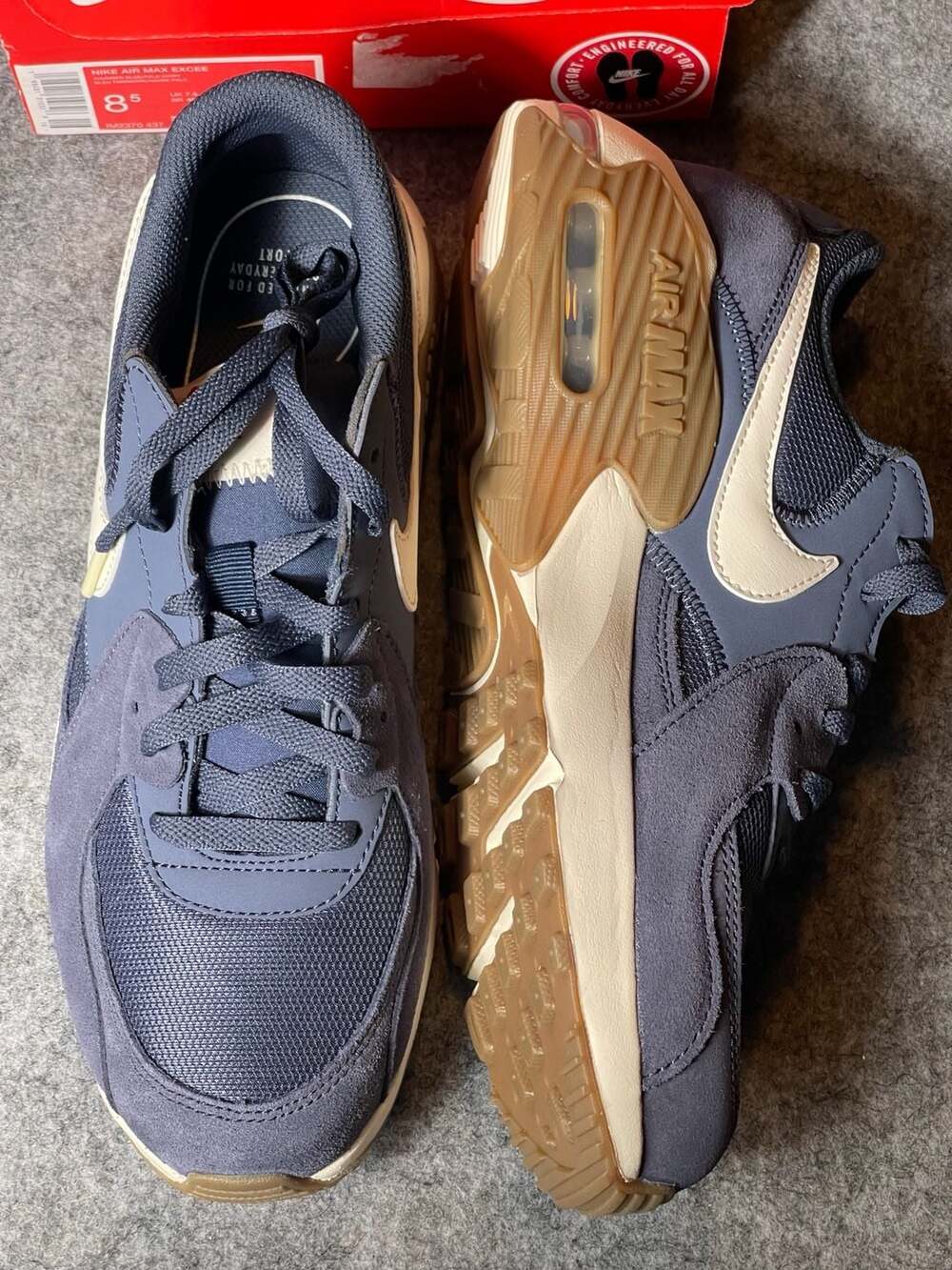 Nike Air Max Excee Men's Shoes Color: Navy Blue/White Size: 8.5